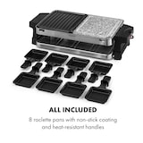 thumbnail of Sirloin Raclette 1500W Aluminium / Stein 8 Personen Kontroll-LED Schwarz