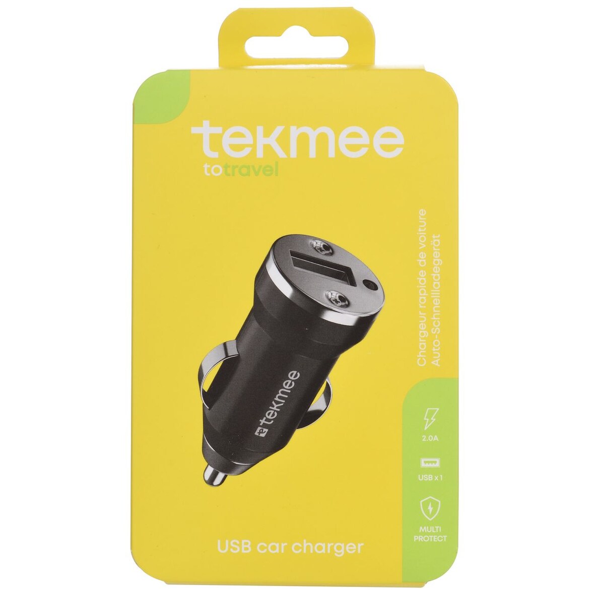 TEKMEE 40 44 82 31 Ladeadapter KFZ USB-A 12V schwarz