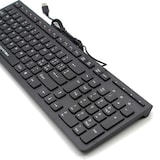 thumbnail of Tastiera Cablata Usb Con Filo Da Scrivania Sottile Slim Ufficio Economica Pc