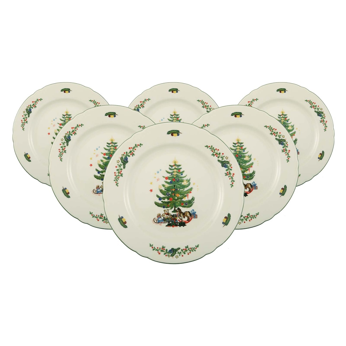 Seltmann Weiden Marieluise Weihnachten Frühstücksteller ø 20 cm 6er Set