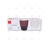 thumbnail of Bormioli Rocco Vaso bajo forma Diamante morado 30 cl x 3