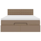 thumbnail of vidaXL Ottoman-Bett mit Matratzen & LEDs 140x190cm Kunstleder