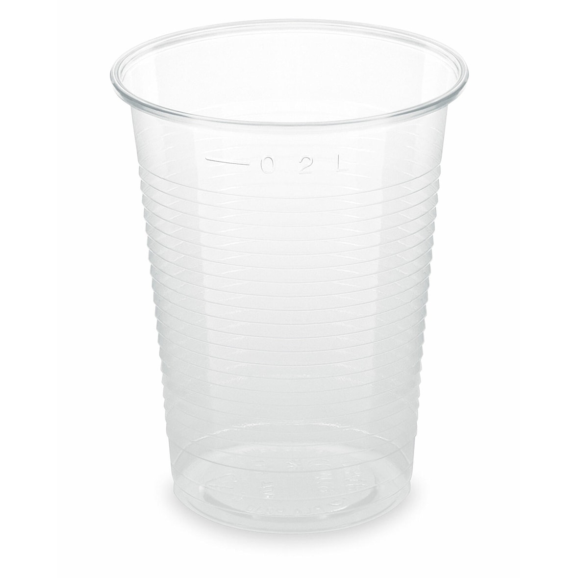 500x BIO Trinkbecher klar 200 ml 0,2 l aus Biokunststoff PLA  o 70mm