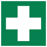 thumbnail of Hinweisschild PVC-Folie Erste Hilfe sk 150x150mm