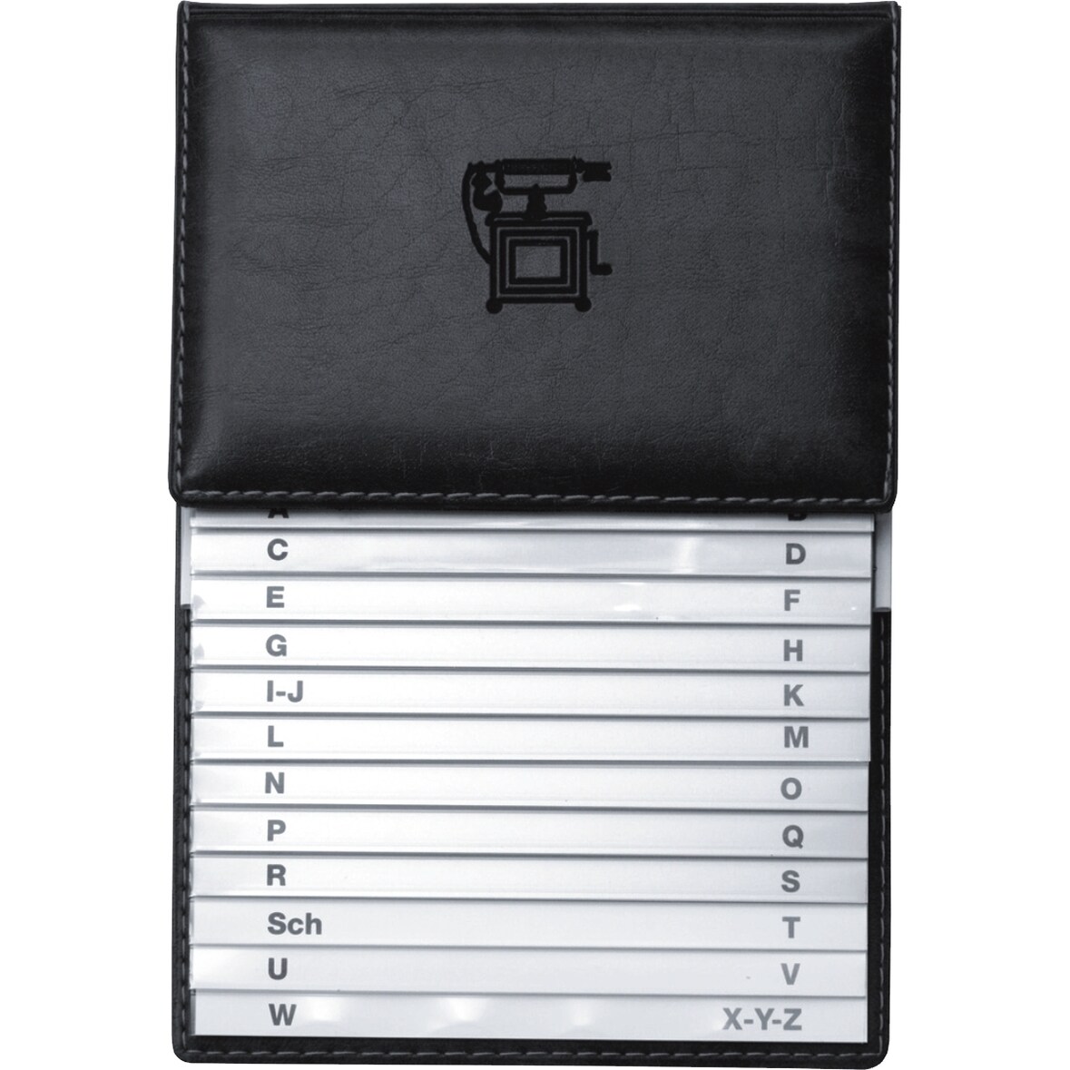Telefonregister (Schuppen) 155x225mm schwarz