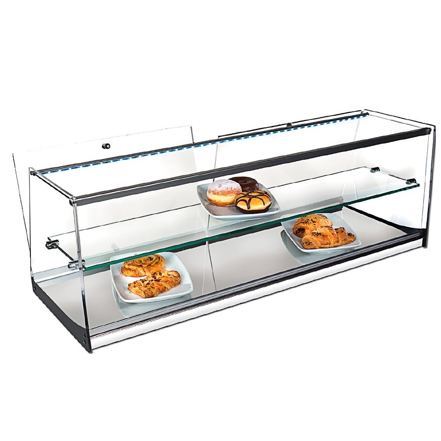 Vitrina neutra INOX VRLP de Vitrinas Gómez 990 mm CON LED