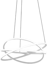 thumbnail of ATIA S/M Weiße Aluminium LED-Pendelleuchte 100W 7500lm 3000K Dimmbar Phasenanschnitt- und Druckschalter - Gealuce