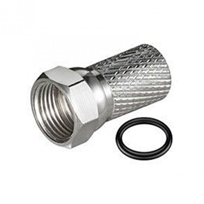 Fiche F 7mm Avec Joint Torique Connecteur Cable Coaxial Tv Satellite Usage Non Intensif Hdsat