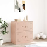 thumbnail of vidaXL Sideboard Rosa 67x39x73 cm Stahl
