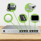 thumbnail of Zyxel GS1008HP Gigabit Ethernet no gestionado (10/100/1000) Alimentación a través de Ethernet (PoE) Gris