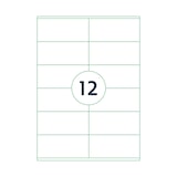 thumbnail of Universele A4 etiketten 25 vel 105x48 mm TRANSPARANT, voordeelpak: 3x 25 vel