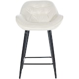 thumbnail of Conjunto de 2 bancos de bar Gibson creme/veludo