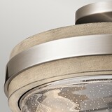 thumbnail of Lampada A Soffitto Contemporanea Grand Bank Acciaio Grigio Antico Vetro 2 Luci E27