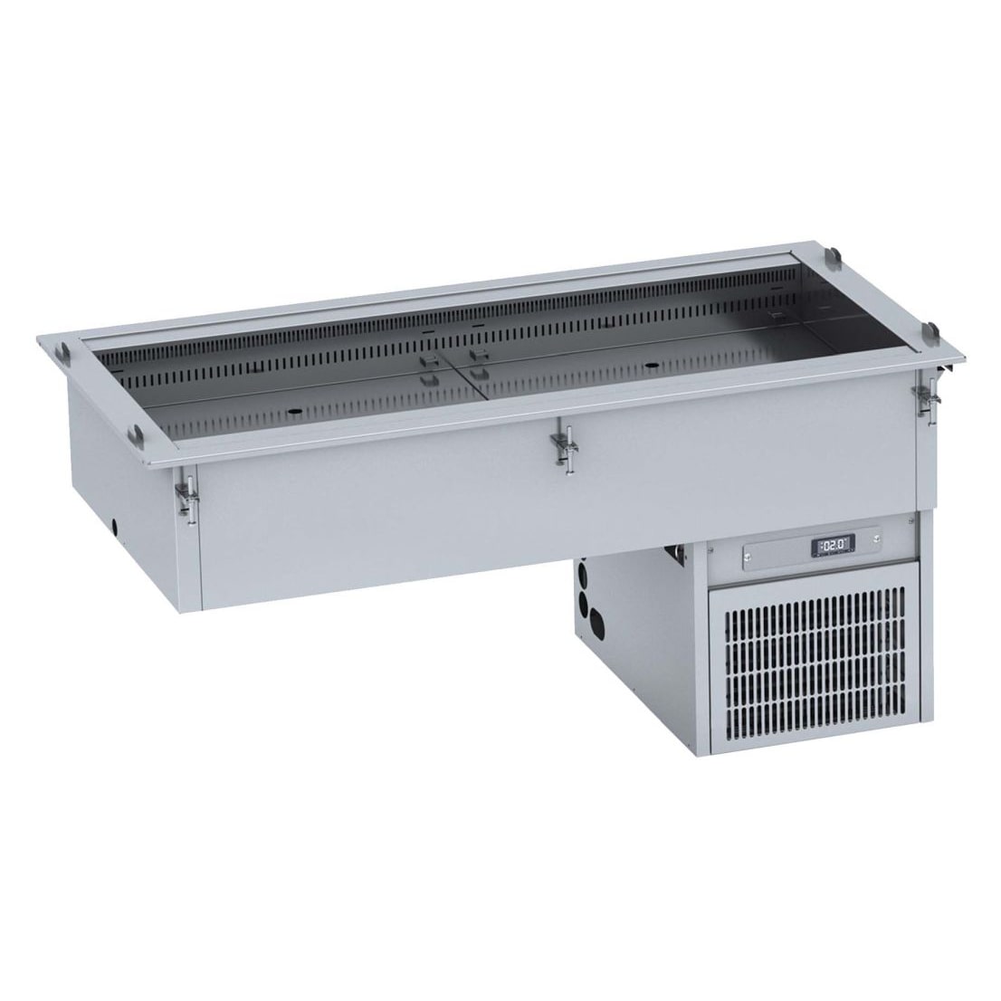 Combisteel inbouwkoelbak met circulatie en GN2/1