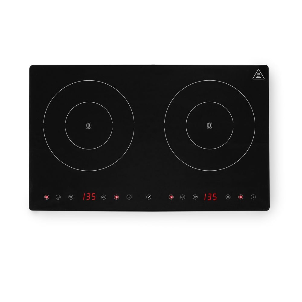 Plaque de cuisson à induction double Kitchen Line, HENDI, Kitchen Line, 230V/3500W, 608x370x(H)61mm