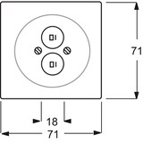 thumbnail of Busch-Jaeger Zentralscheibe sw mt 1751-775 2CKA001753A0145