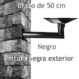 thumbnail of Poste de Pared de Acero Inoxidable Negro para Farola Solar UFO