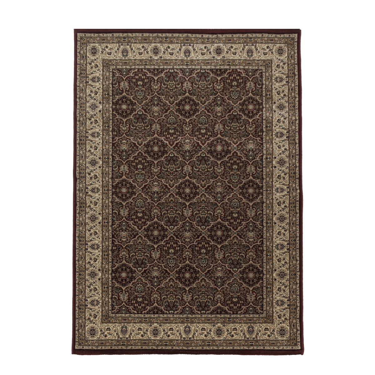 Teppich Kurzflor Orientalisch Muster Polypropylen Gewebt Rot Rechteckig 120x170 | Kadima Design