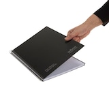 thumbnail of Caderno A4+ capa extra rígida 80H 80G C5MM microperfurado 1 faixa colorida Navigator Preto