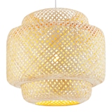 thumbnail of tectake Plafonnier Lignea Lux en bambou, de style bohème, 40W - marron - 405208