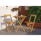 thumbnail of Sitzgruppe, zwei Stühle mit Tisch aus Buche, für Balkon, Garten und Party V-10-213