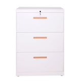 thumbnail of Archivador colgante HWC-A10, archivador de oficina armario de acero, A4 con cerradura ~ 103x76x46cm blanco