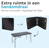 thumbnail of BRASQ Inklapbare Vouwtafel Zwart - 120x60x74cm - Klaptafel - Inklapbaar - Weerbestendig