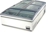 thumbnail of KLIMAITALIA Statische Insel mit geneigtem, flachem Glas. Vertikale Öffnung. LED-Beleuchtung. Automatisches Auftauen. Temperatur -18°C/-21°C. IGLOO18