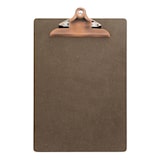 thumbnail of Securit® Porte-menu en bois avec clip - Clip en acier inoxydable - A4. Clip marron, presse-papiers gris.