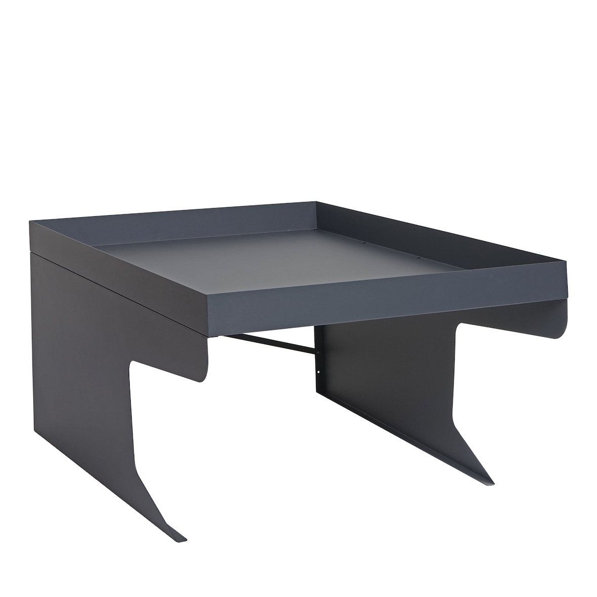 Cobertizo para robot cortacésped XL con jardinera HWC-G60, cobertizo de techo para cortacésped, metal 47x70x100cm ~ antracita