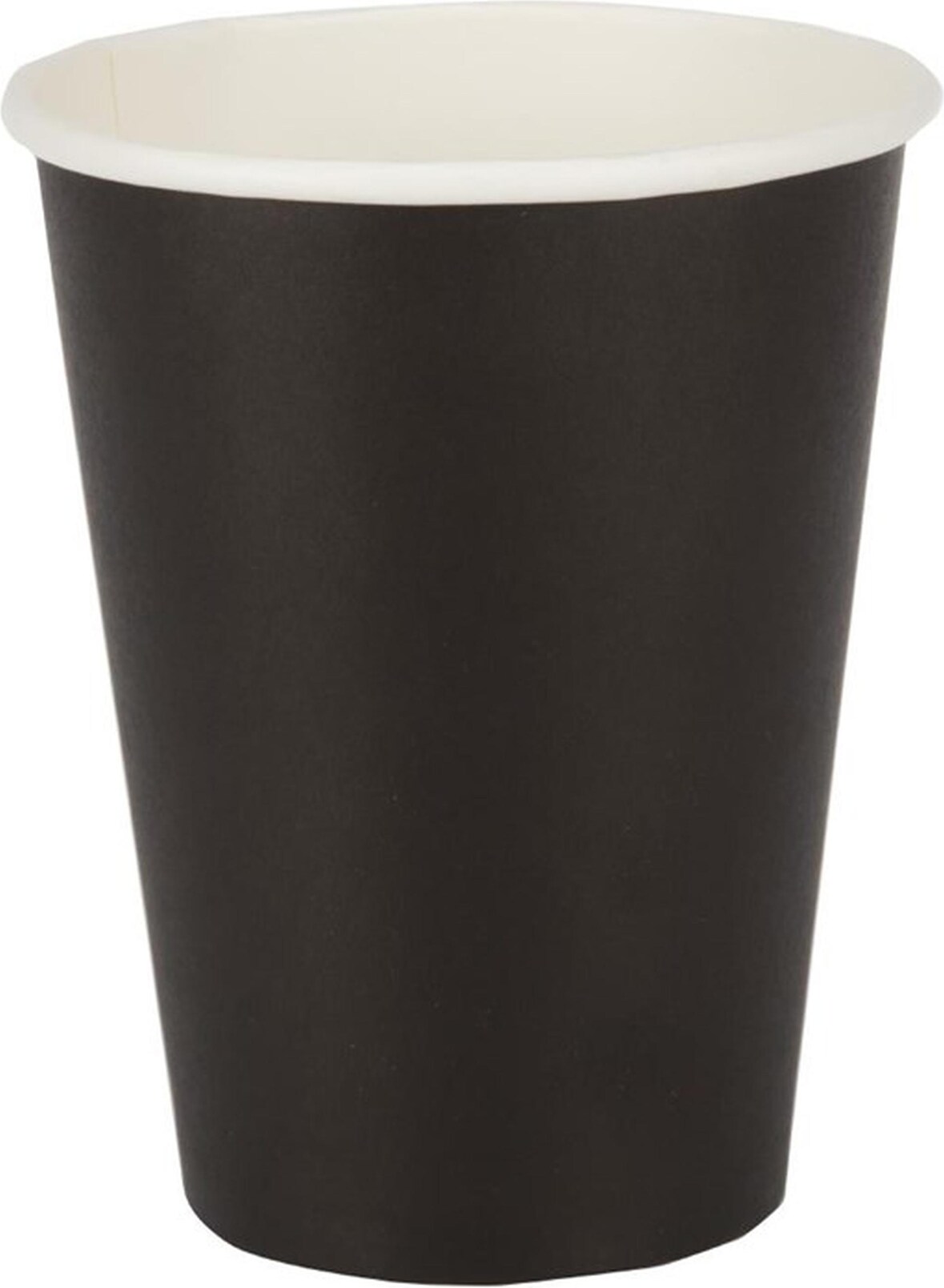 Fiesta Einwandige Heißgetränkebecher - schwarz - 230ml - 500 Kaffeebecher