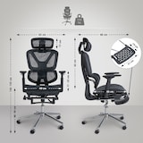 thumbnail of Silla de oficina Grover Negro