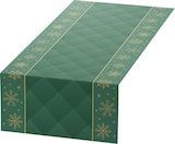 thumbnail of Duni Dunicel® Tête-à-Tête-Tischläufer 0,4 x 24 m Rhombus Green, 4 Stk/Krt (4 x 1 Stk)