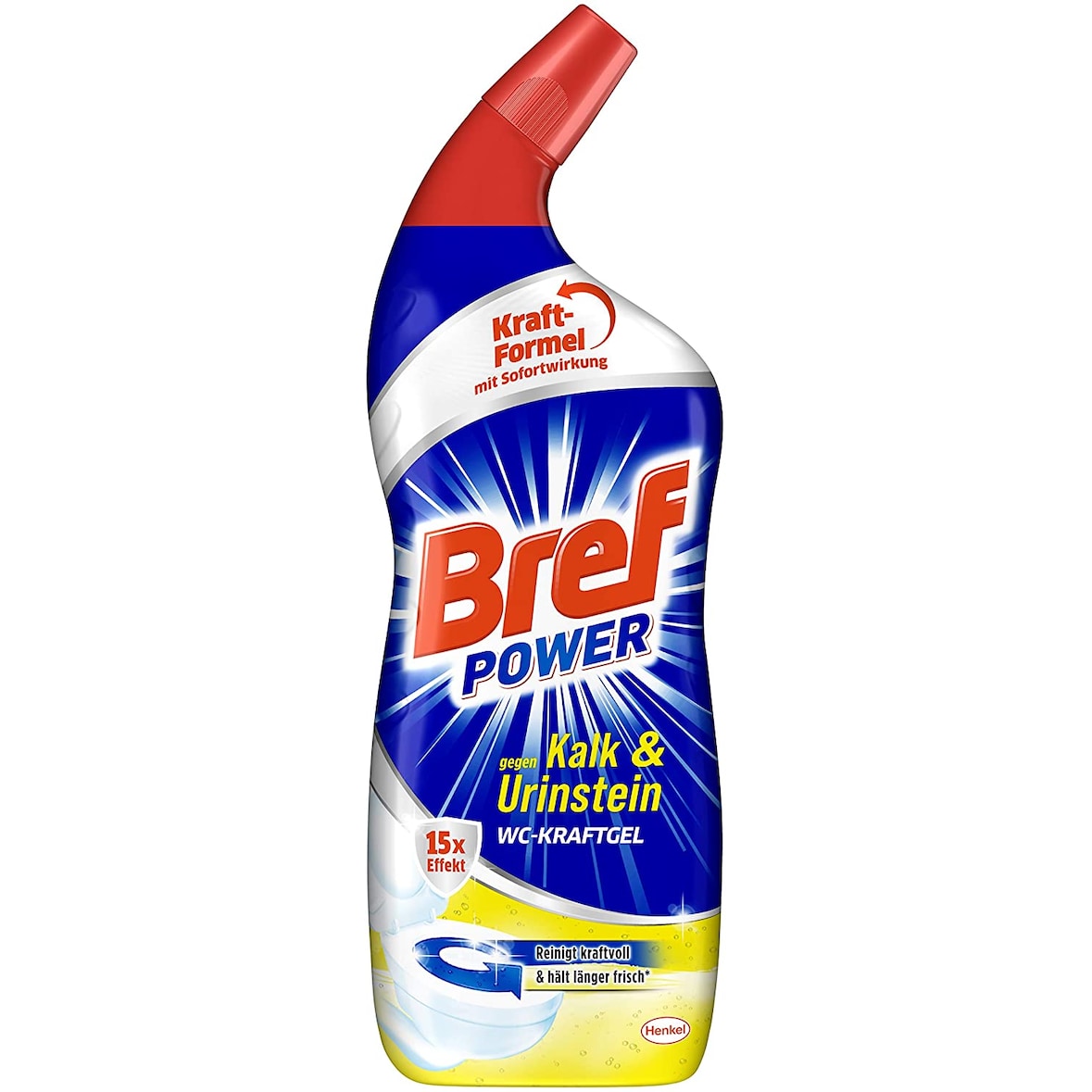 Bref Power WC-KraftGel 15x Effekt 750 ml WC Reiniger Reinigung Badreiniger