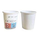 thumbnail of VEPATIM 1000 Schnapsbecher Shotbecher Stamperl Pappbecher weiß mit Eichstrich 2cl 20ml