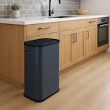 thumbnail of Kitchen Move Edelstahl-Mülleimer Push PORTLAND grau 60L Edelstahl Grau