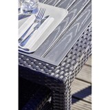 thumbnail of METRO Professional Tavolo Barbados, alluminio/rattan, 130x90x74 cm, resistente alle intemperie, dispositivo anti furto, regolabile in altezza, nero