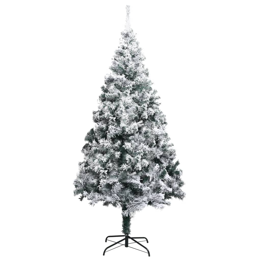 Künstlicher Weihnachtsbaum Beschneit Grün 240 cm PVC