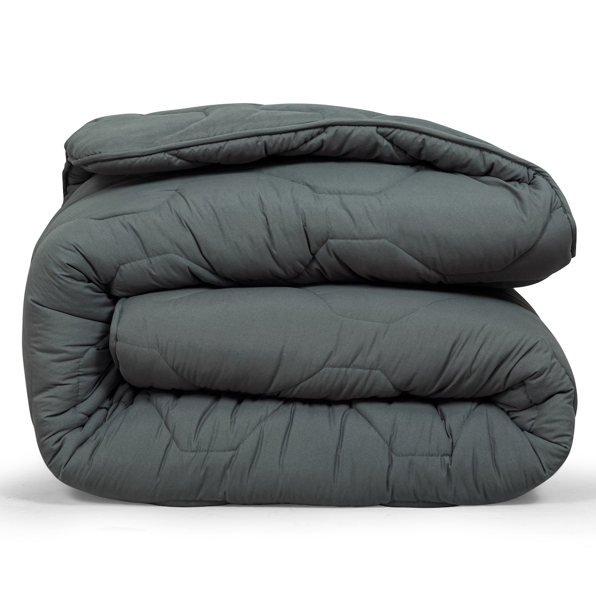 DoubleDry 2 in 1 Dekbed 240x200 - Lits Jumeaux wasbaar dekbed zonder overtrek - antraciet