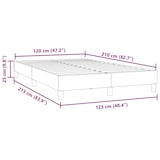 thumbnail of vidaXL Boxspringbett ohne Matratze Rosa 120x210 cm Samt