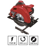 thumbnail of Serra circular 710W Disco 140mm corte 45° Espessura corte 45 mm corpo de alumínio ITOOLS