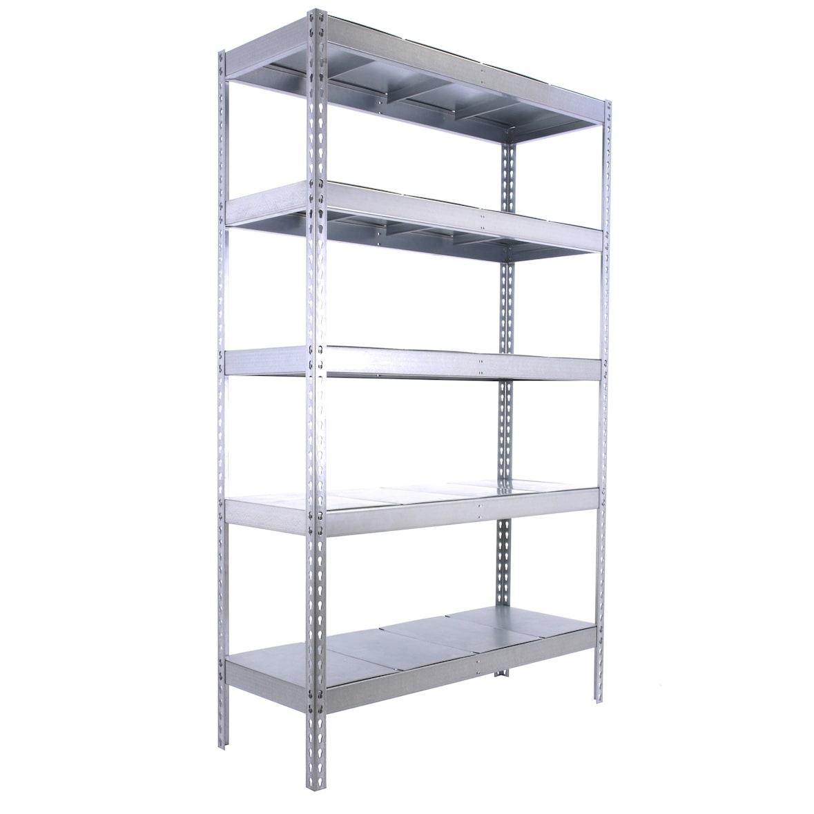 SimonRack Rayonnage industriel, 2000x1500x450 mm, 400 kg au point de flexion, 5 étagères métalliques, rayonnage garage, Galvanisé- Ecoforte