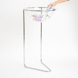 thumbnail of Danieli Store | Expositor de pie con media esfera en metacrilato | Diámetro de la esfera ⌀50 cm | Estructura cromada