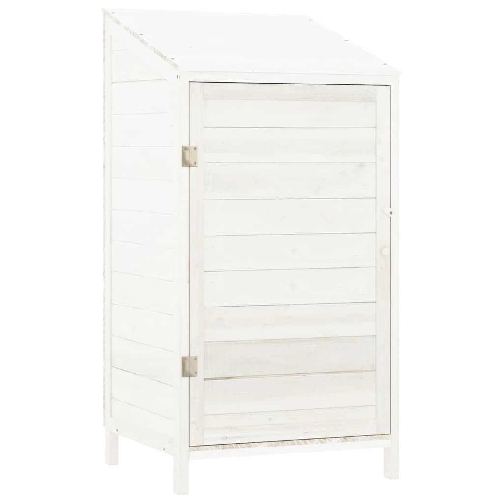 Helloshop26 - Tuinhuis 55 x 52 x 112 cm massief dennenhout wit 02_0044049