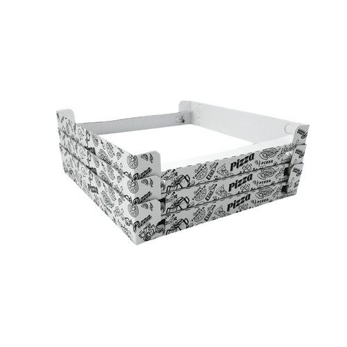 Imballaggi360 - 100 Pz Scatole Pizza Cubo 33x33