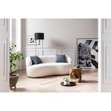 thumbnail of SalesFever Nierensofa 2-Sitzer | mit abgerundeten Armlehnen | Bezug Bouclé Stoff | B 170 x T 95 x H 70 cm | weiß