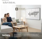 thumbnail of tectake Soporte de pared inclinable y giratorio para TV de 32" a 100" (81-254 cm), VESA 600 x 400, soporta hasta 120 kg  Negro