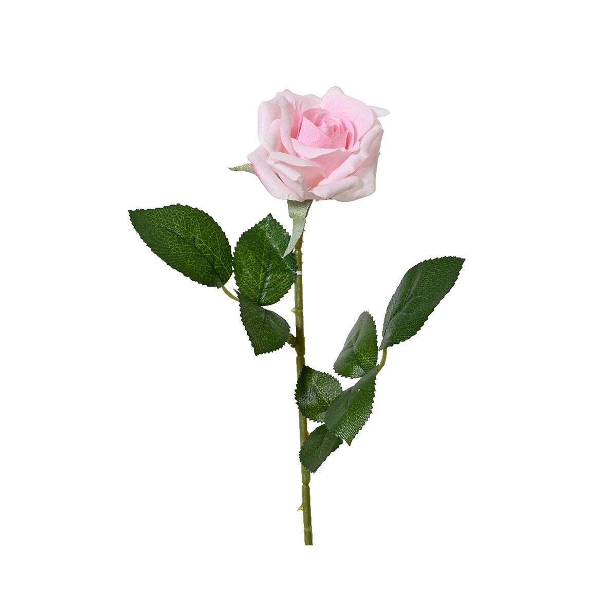 Künstliche Rose mit Stiel 8x55cm - Kunstblumen Seidenblumen Dekoblumen Blumendeko Stielblumen Blumen Deko Hochzeit Valentinstag Kunstrose Rosa