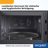 thumbnail of Exquisit Mikrowelle WP 700 J17-3 sw | Unterbau | 700 W | Drehteller 25,5cm | Schwarz