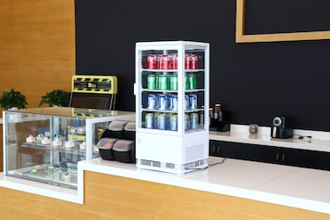 Horeca koelkast zwart met glazen deur | Koelkasten glasdeur | Glasdeur